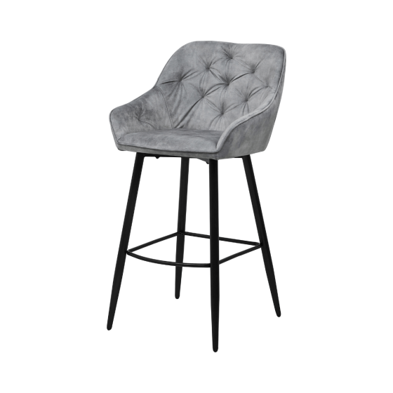 Liverpool barstoel velvet 74 cm van het woonmerk Leen Bakker