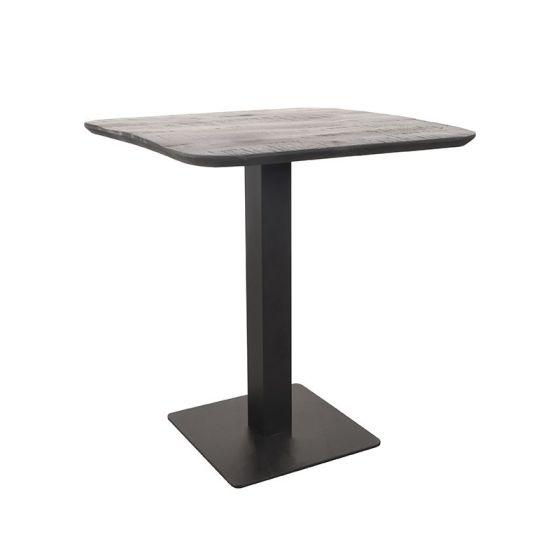 Restauranttafel 70x70x74 cm - sloppy edge - zwart