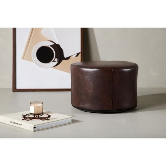 Suri hocker - lederlook