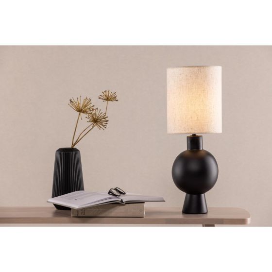 Niva ronde tafellamp - beige