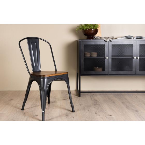 Metpe eetkamerstoel - zwart