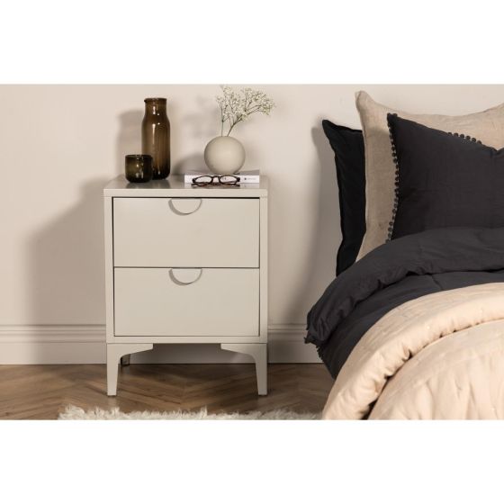 Salvo nachtkastje - 2 laden - beige