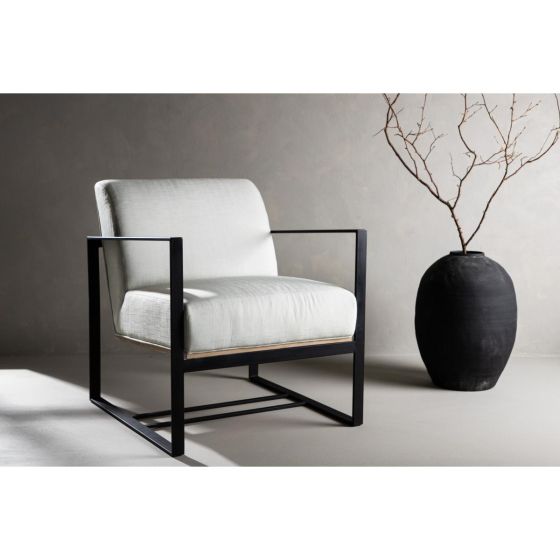Fino fauteuil - linnen - off white