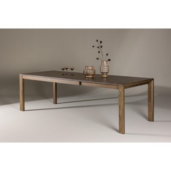 Tova uitschuifbare eettafel - 170/210/250 x 95 cm - donker eik