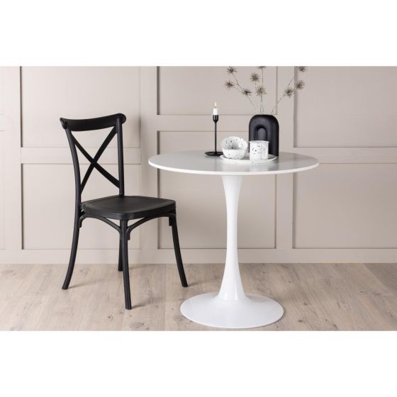 Suna ronde eettafel - ø80 cm - wit