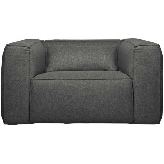 Fauteuil Bean Incl. Kussen Middengrijs Gemeleerd