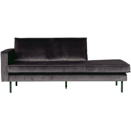 Daybed Rodeo Velvet Left Antraciet