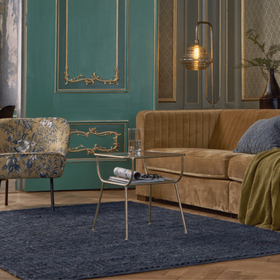 Bijzettafel Amazing Metaal/glas Antique Brass