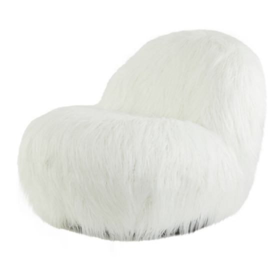 Fauteuil Gumaca furry van het woonmerk Light & Living
