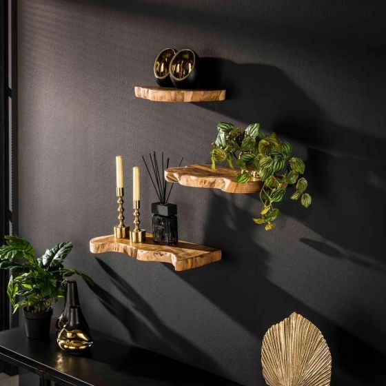 Hall wandschap - set van 3 - naturel van het woonmerk Fraaai