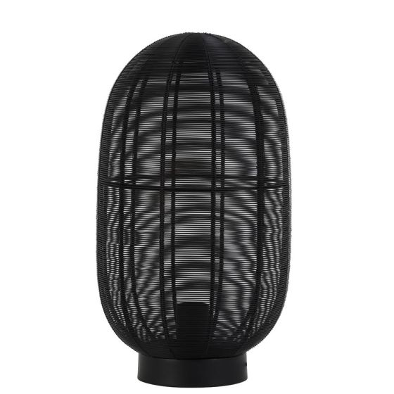 Ophra tafellamp Ø23x40 cm - mat zwart