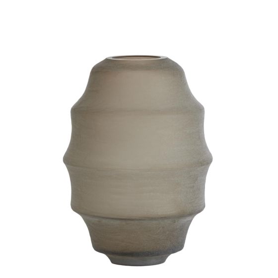 Nayoro vaas Ø31x42 cm - glas mat lichtbruin