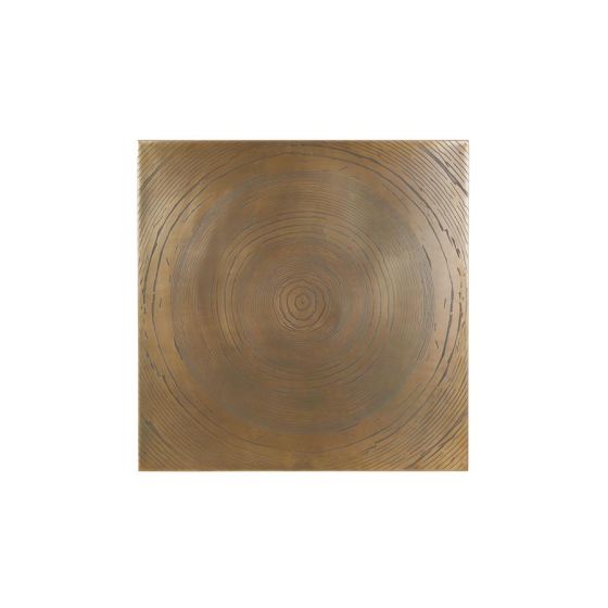 Lolita wandornament 80x1,5x80 cm - antiek brons