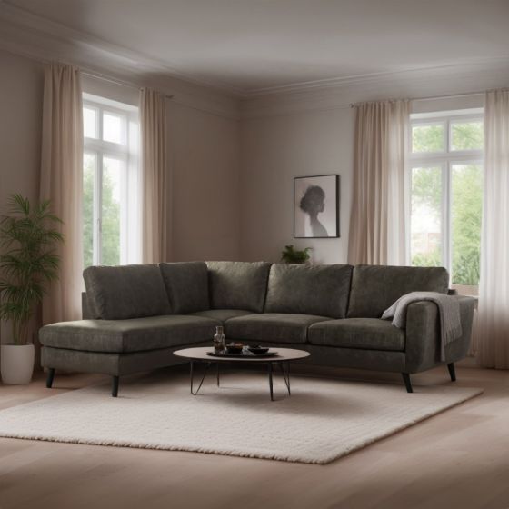 Linda 3-zits hoekbank links