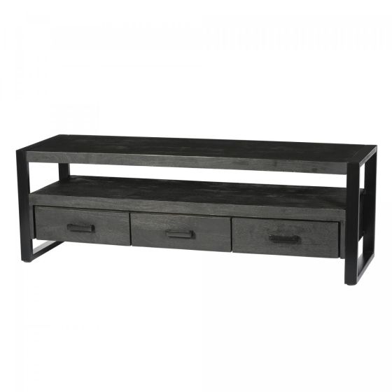 Norris tv-meubel 150 cm - zwart