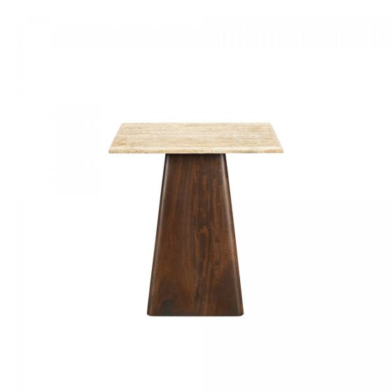 Valentino vierkante bijzettafel - 45x45 cm - beige