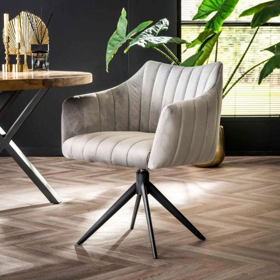 Miller draaibare armstoel - velvet van het woonmerk Fraaai