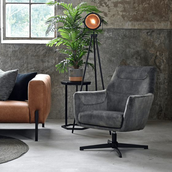 Toby fauteuil draaibaar velvet