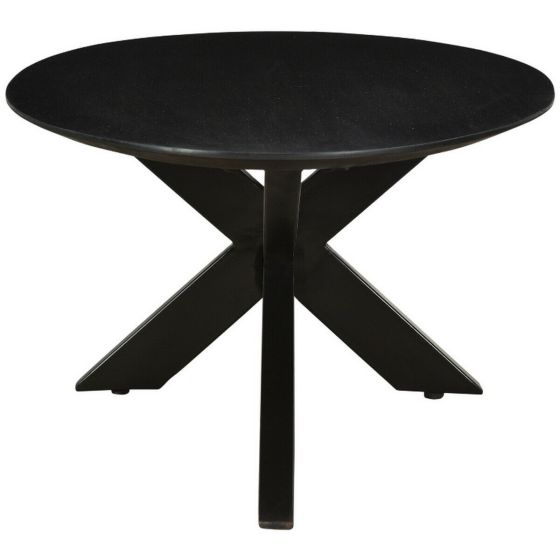 Eettafel Oslo Rond Zwart 130 cm - Outlet A