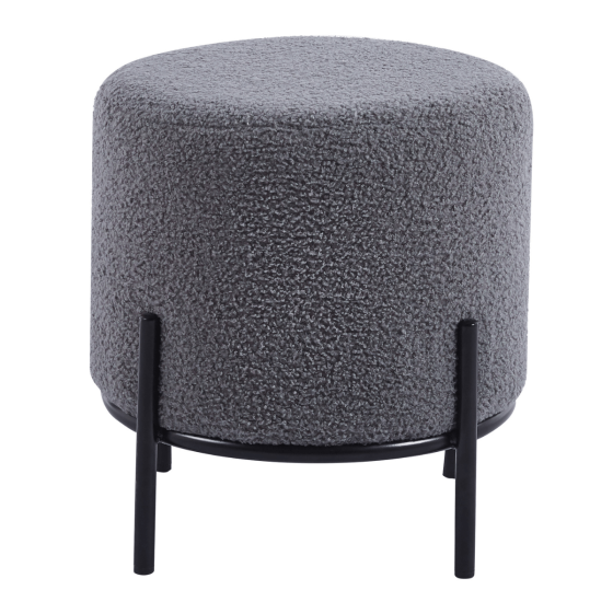 Torben hocker 35x38 cm teddy staalgrijs van het woonmerk DS4U