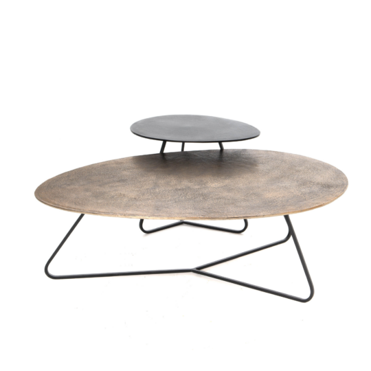 Macy salontafel set van 2 - grijs