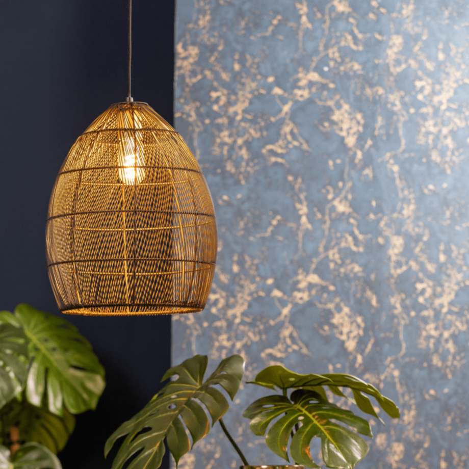Meya hanglamp Ø40x53 cm metaal zwart/goud van het woonmerk Light&Living