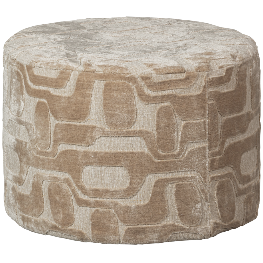 Woood Yago poef viscose - naturel