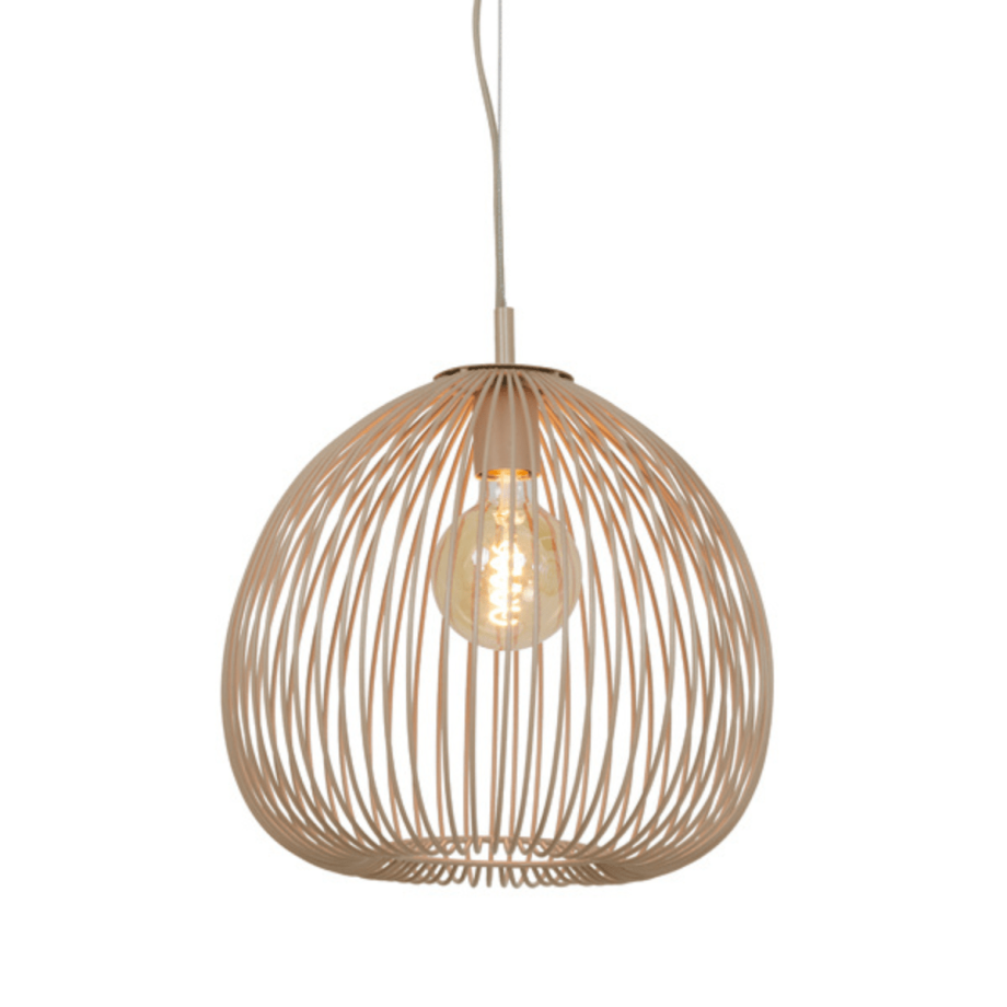 Rilana hanglamp metaal Ø34 cm beige van het woonmerk Light & Living