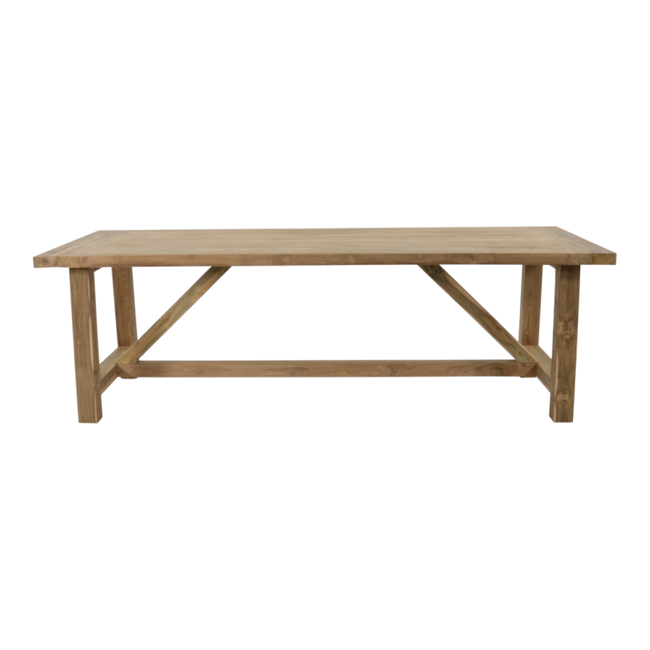 Tuintafel Castle recycled teak 240x100 cm - naturel