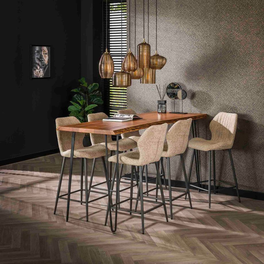 Fraaai Varadero barstoel boucle