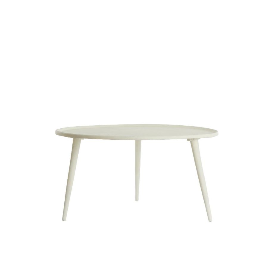 Light & Living Babina bijzettafel Ø67,5x37 cm - crème