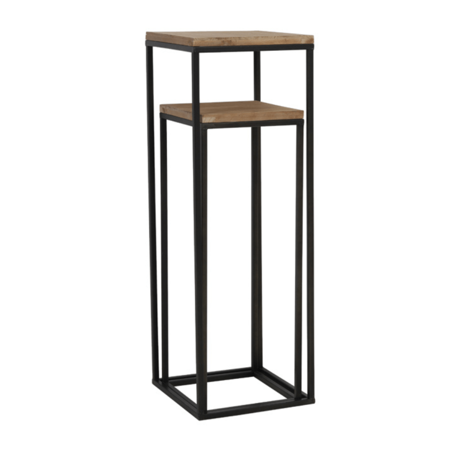 Yarula zuil hout en metaal | set van twee van het woonmerk Light & Living