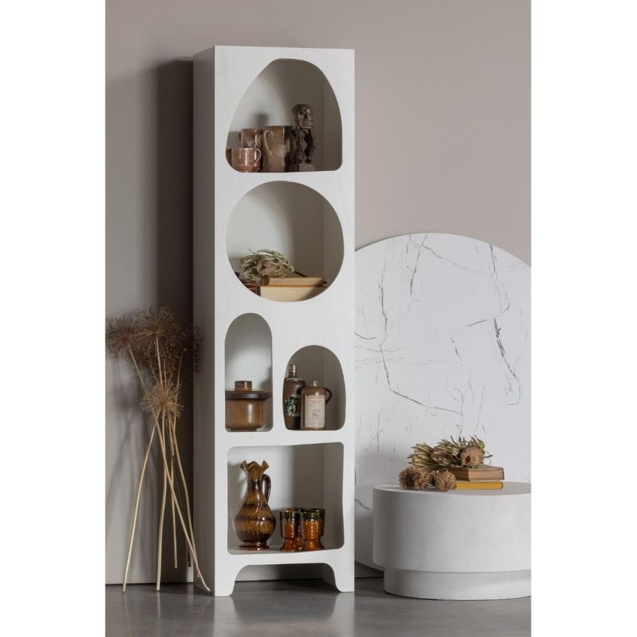 Caz vakkenkast smal - wit van het woonmerk Woood