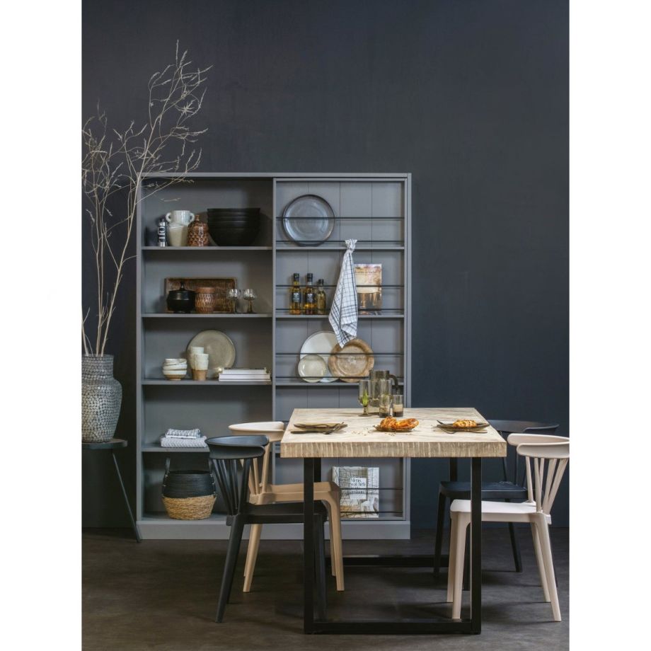 Woood Combi-Tablo mango visgraat 180x90 cm + U-poot