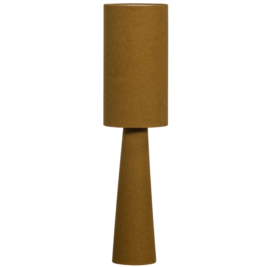 Woood Loft tafellamp metaal/bouclé 90xø22 cm - tapenade