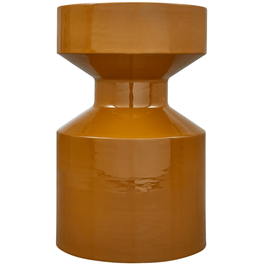 Woood Ferry ronde bijzettafel - ø30 cm - honinggeel