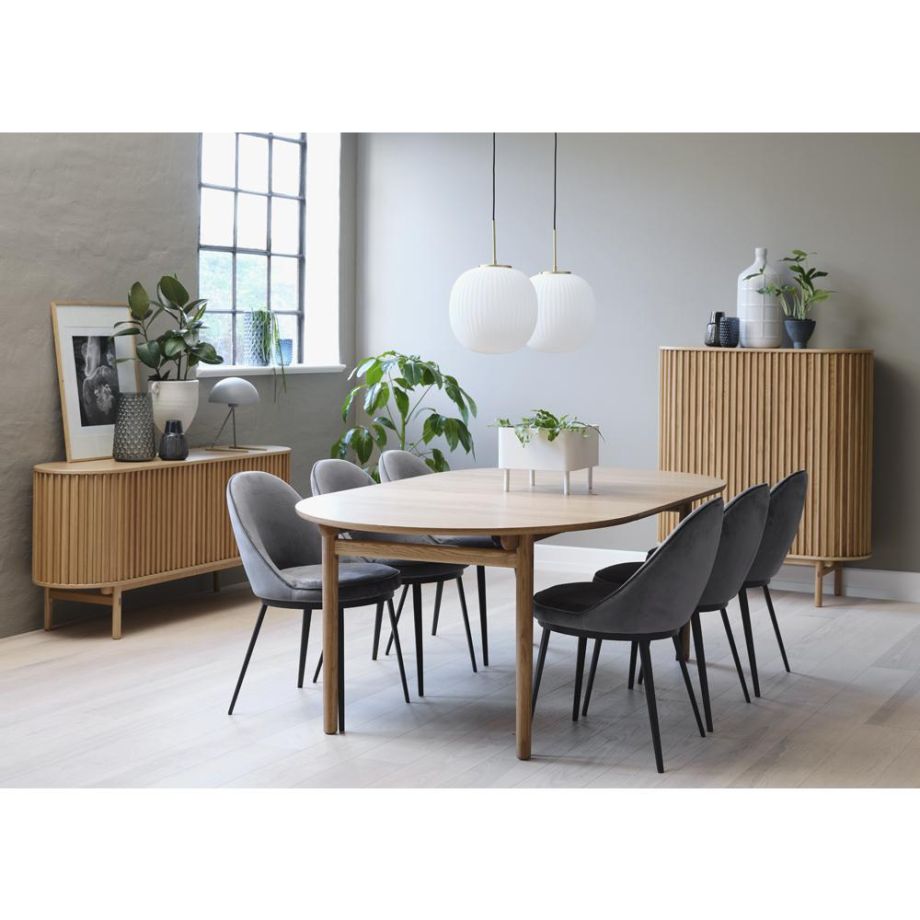 Nordic Home Leif eiken eettafel - 100 x 190 cm - naturel