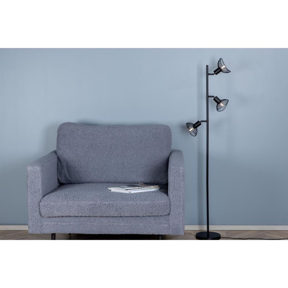 Svea Malta vloerlamp - 3-lamps - zwart