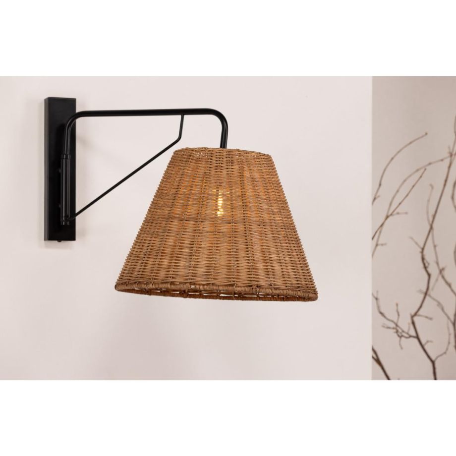 Svea Nico wandlamp - rattan - naturel