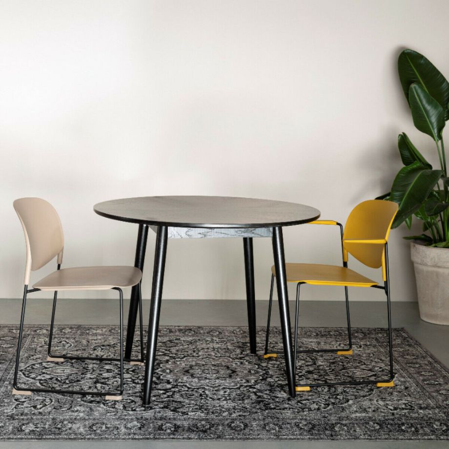 Puur Farsund eettafel zwart