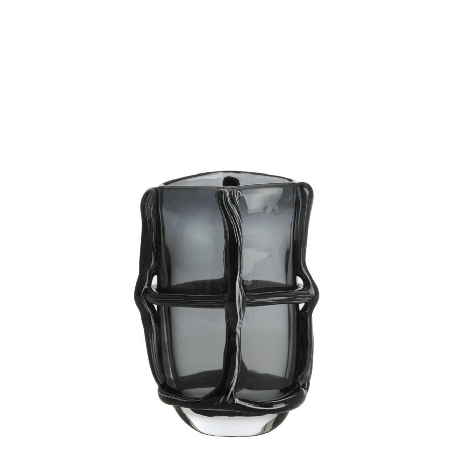 Light & Living Ashoro vaas 20,5x13x29 cm - glas grijs