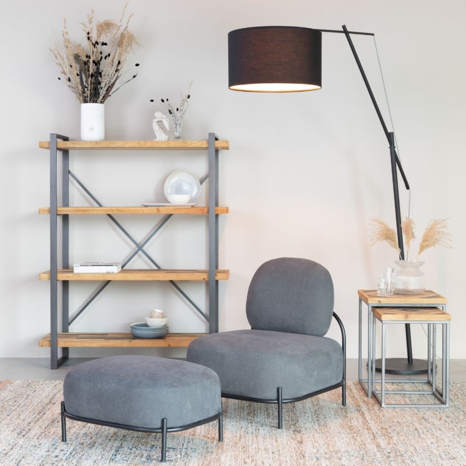 Puur Kiana vloerlamp - zwart