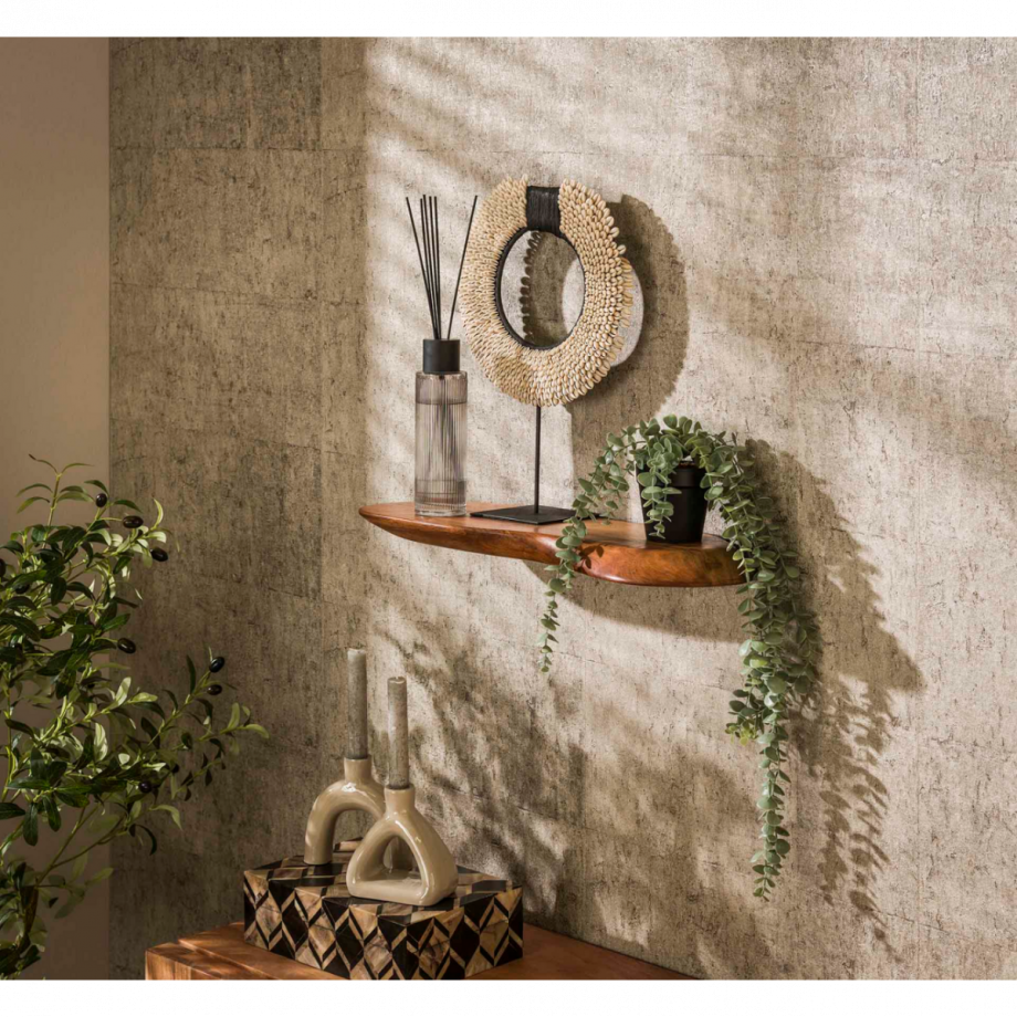 Fraaai Boka organische wandplank - 60 cm - naturel