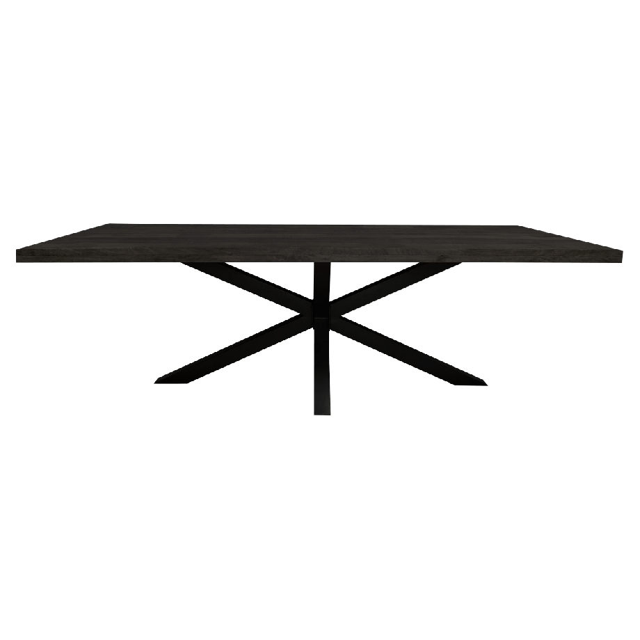 Starfurn Eettafel Denver 160 cm rechthoek - zwart