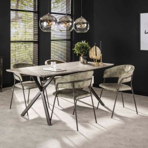 Mina eetkamerstoel velvet van het woonmerk Fraaai