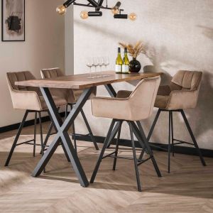 Ramon draaibare barstoel - 69 cm - velvet van het woonmerk Fraaai