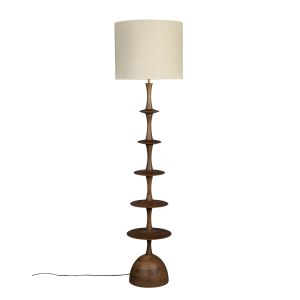 Cath vloerlamp - walnoot