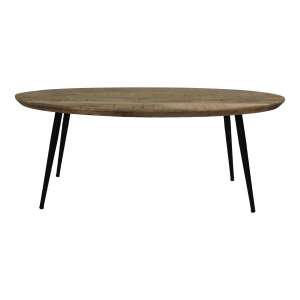 Bern ovale salontafel 100x60x38 mangohout naturel