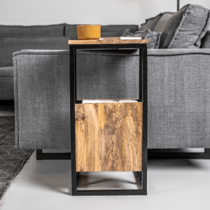 Read rechthoekige bijzettafel 34x40x68 mangohout naturel