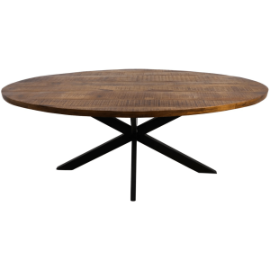 Melbourne ovale eettafel 240x110x76 mangohout naturel van het woonmerk HSM Collection
